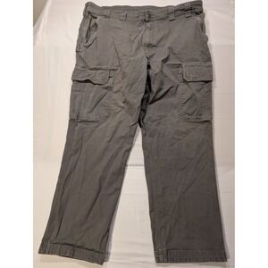 Duluth Trading Co Men's 44/32 Flex Fire Hose Cargo Pants Relaxed Gray Workwear